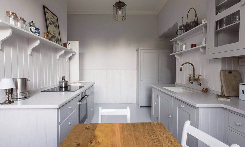 grey kitchen by Plain English
