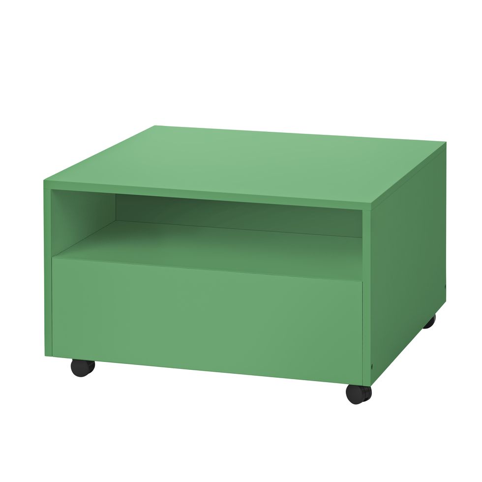 a green rectangular object