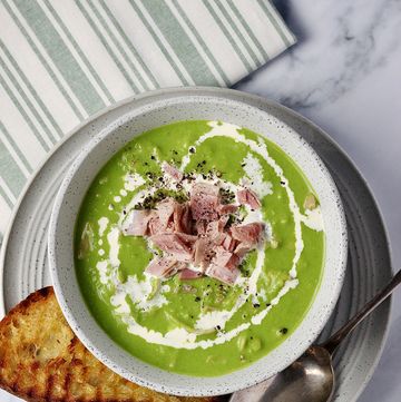 10 minute pea and ham soup