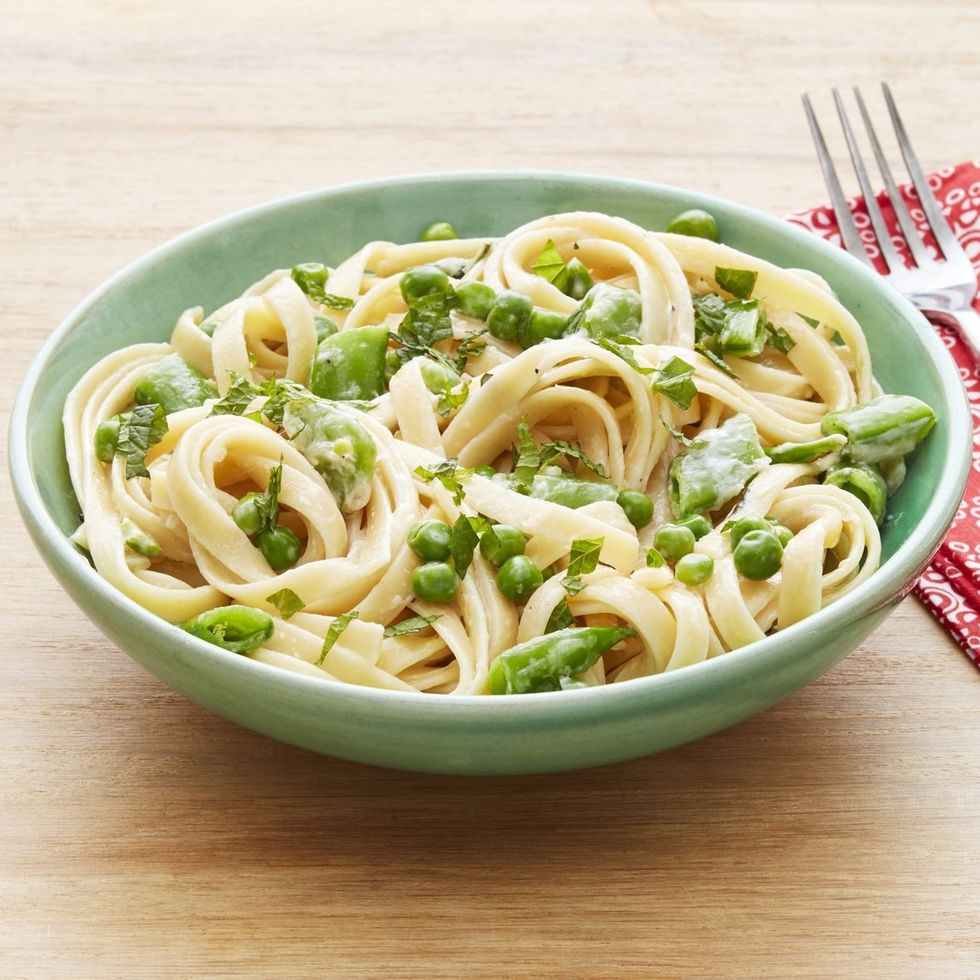 pea recipes pasta primavera with peas and mint