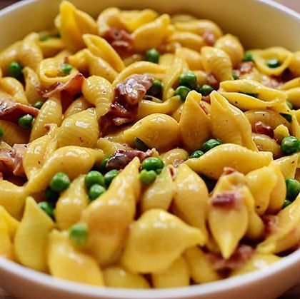 pea recipes shells and cheese