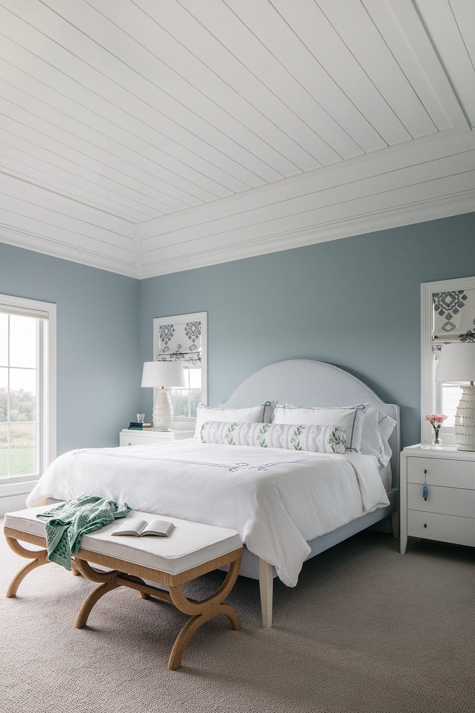 light blue bedroom