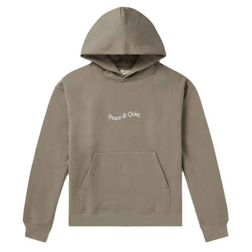 a grey sweatshirt with a hood