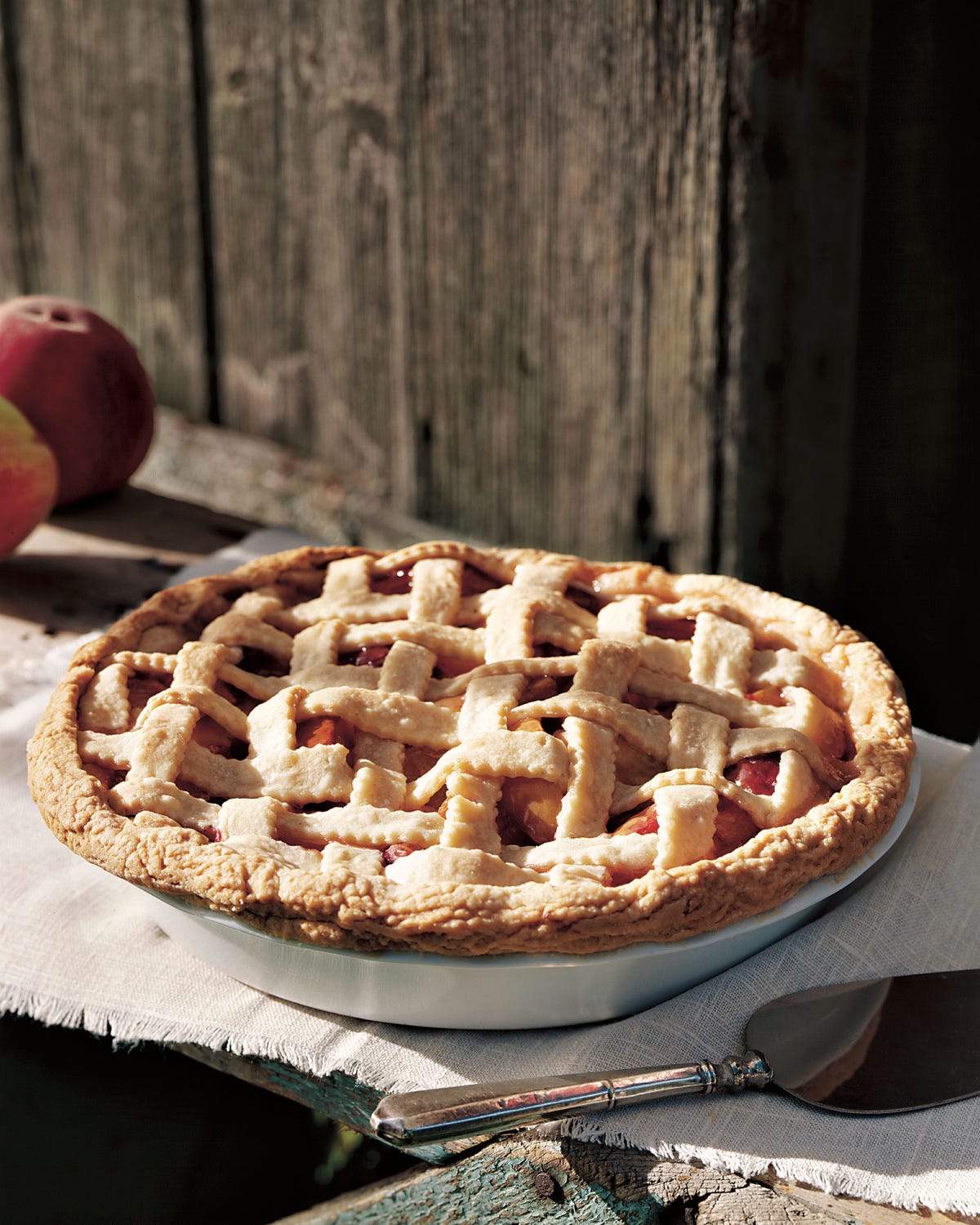 Peach-Almond Lattice Pie