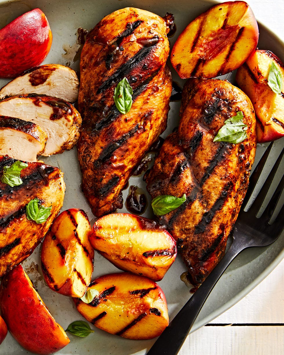 peach balsamic grilled chicken