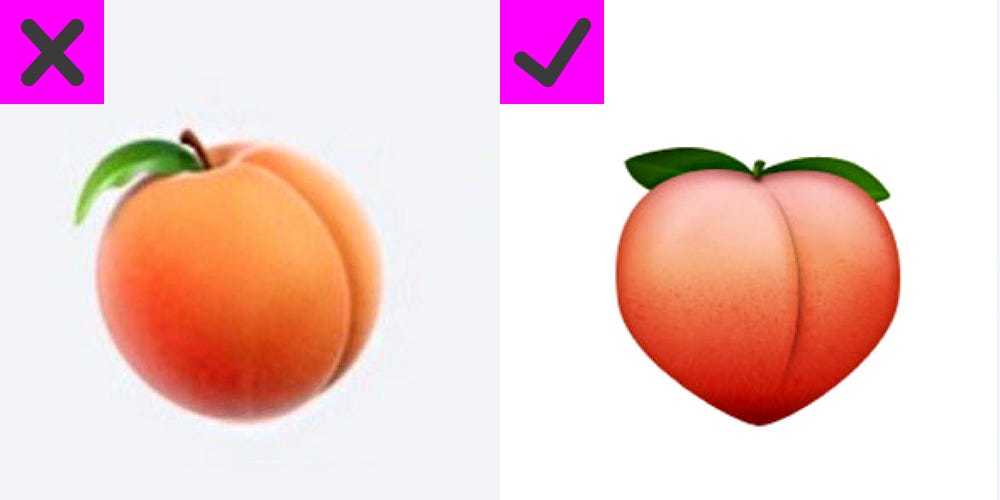 The Peach Emoji Looks Like A Butt Again Ios Beta Update 