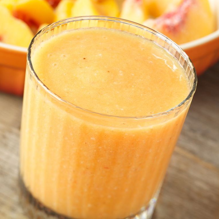 peach healthy protein smoothie