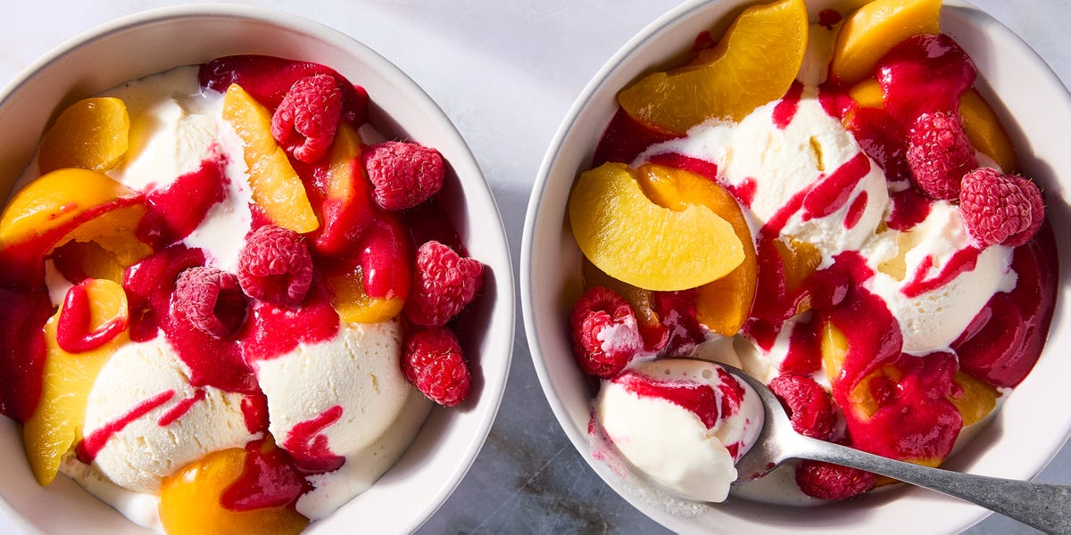 preview for Make This Peach Melba For Dessert & Your Family Will Be Begging For It All Summer Long