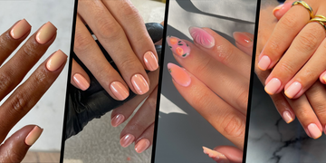 peach spring nails
