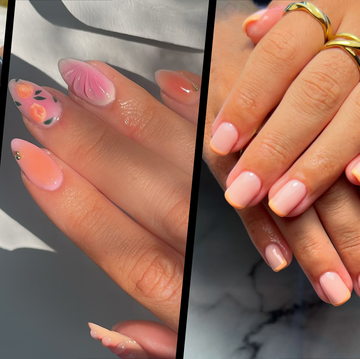 peach spring nails peach spring nails