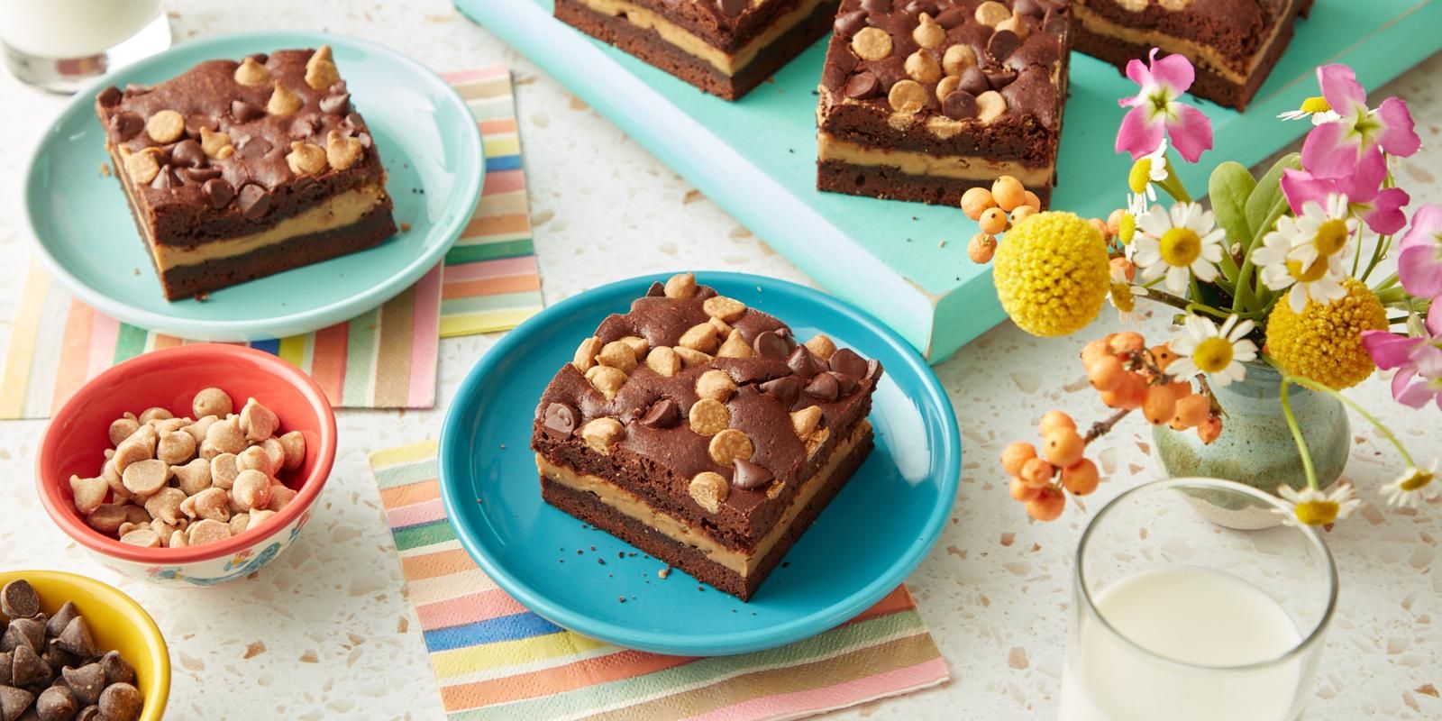 Best Peanut Butter Brownies Recipe - How To Make Peanut Butter Brownies