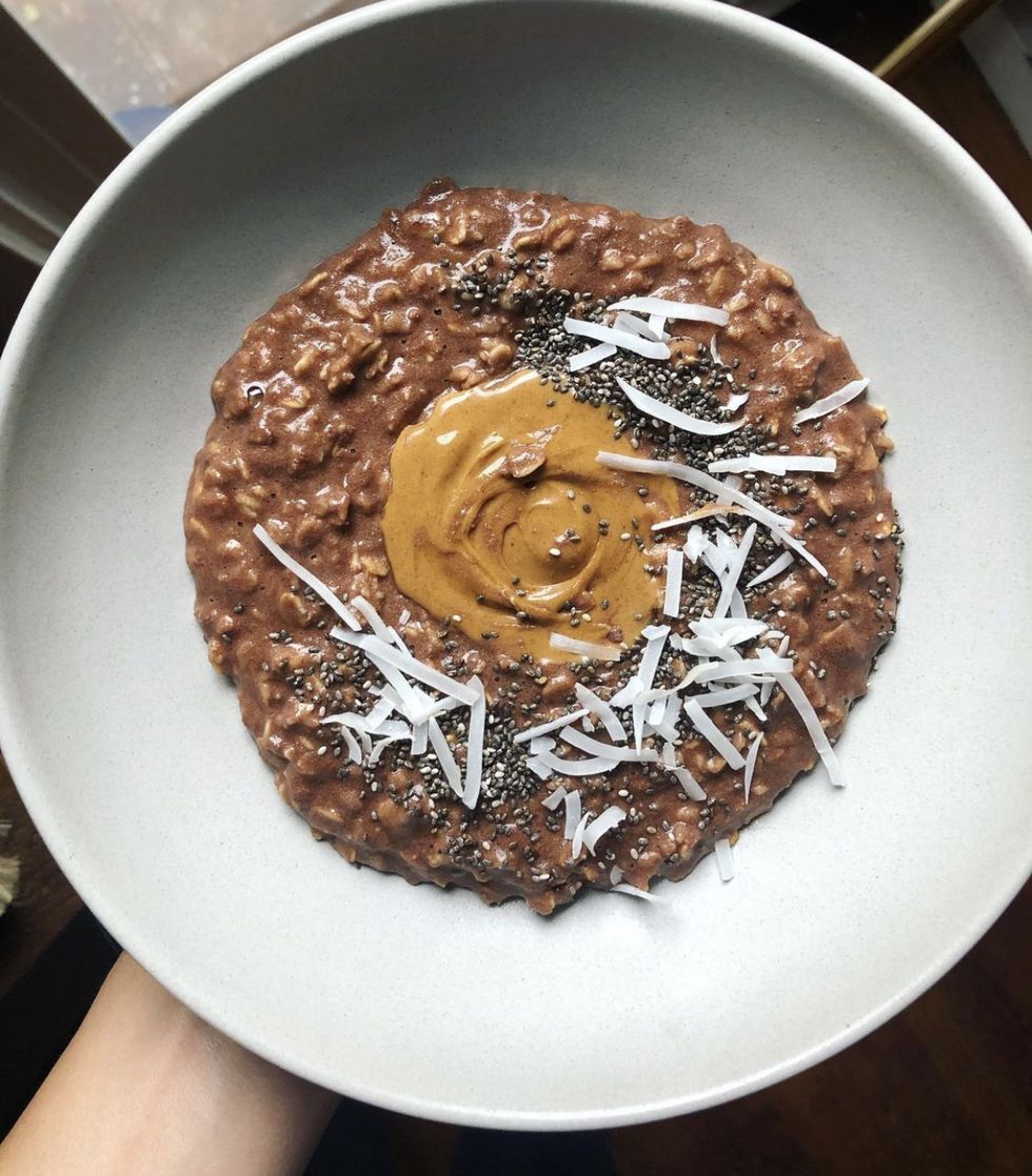 peanut butter cacao protein oats