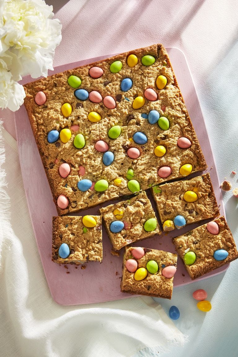 cadbury egg recipes  peanut butter chocolate egg blondies