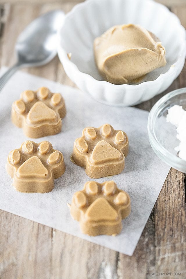 peanut butter coconut oil dog treats - homemade dog treats
