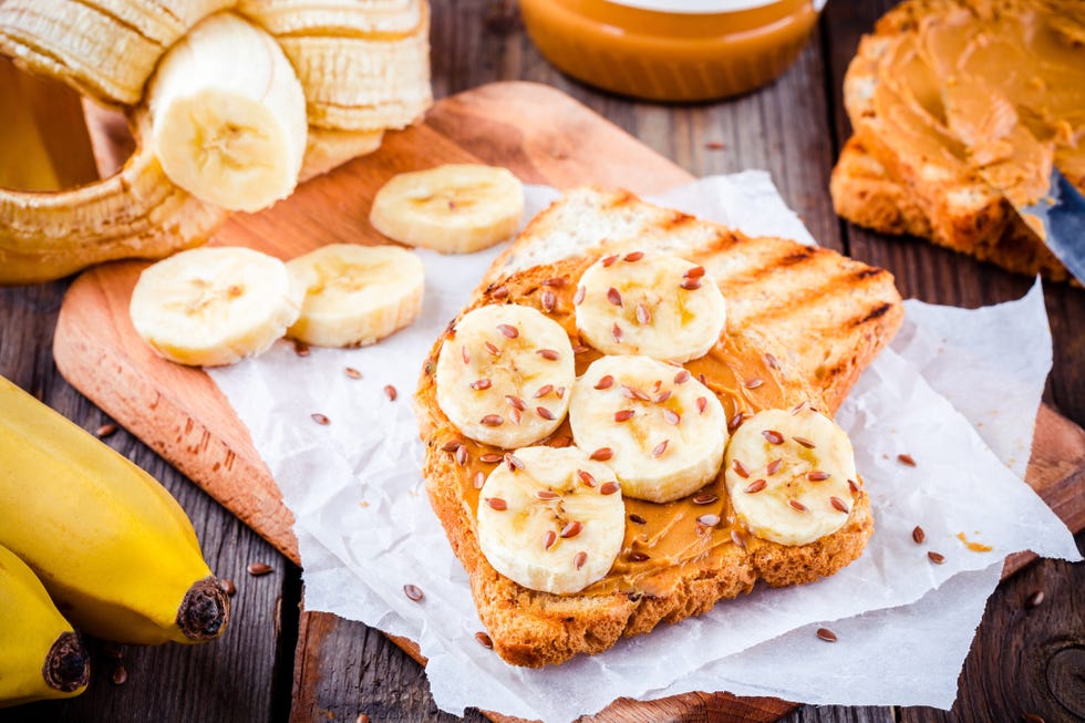 low calorie breakfast banana toast