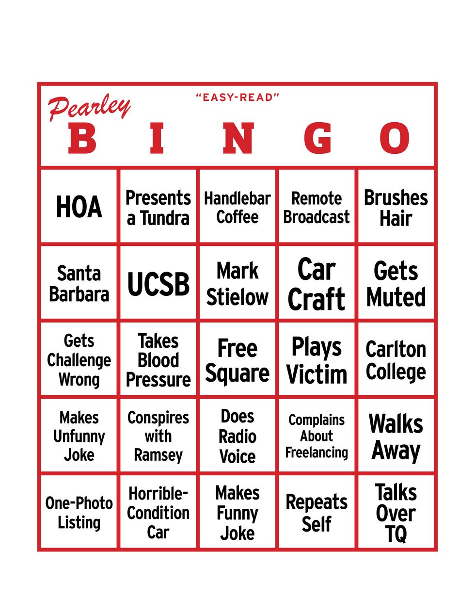 pearley bingo