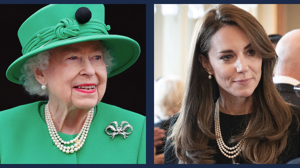 Kate Middleton Wears Queen Elizabeth's Pearl Necklace