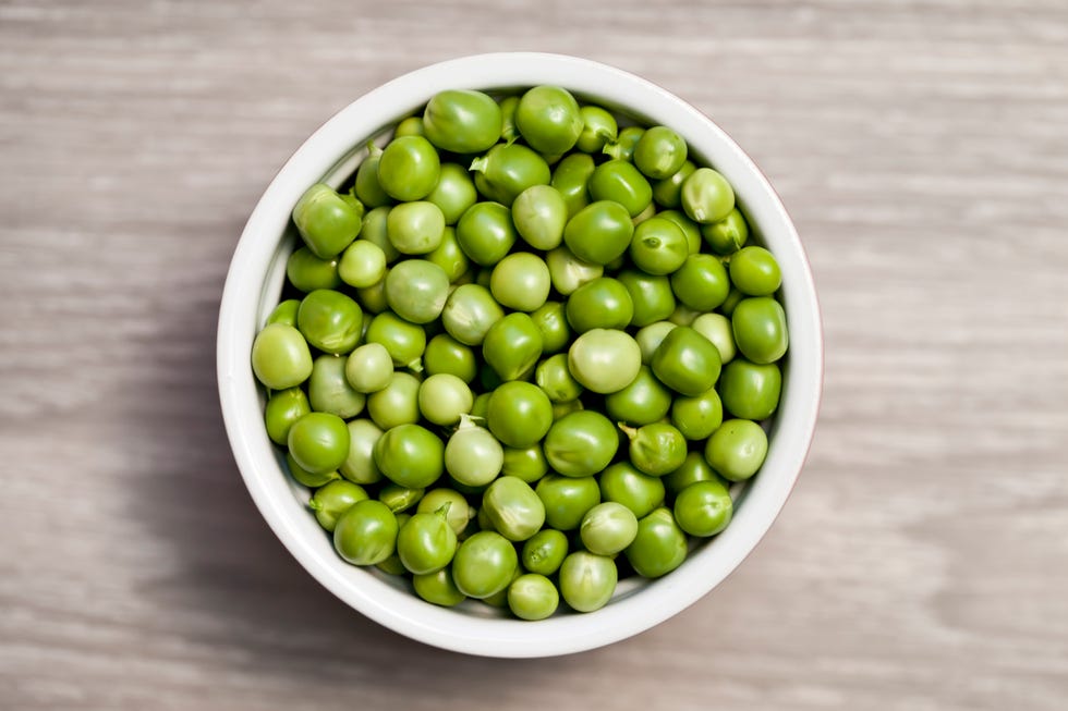 Peas in a bowl