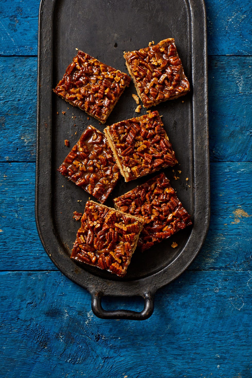 squares of pecan pie bars