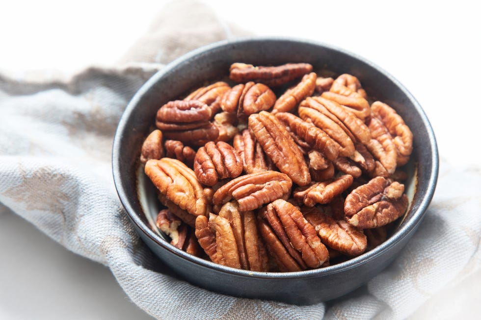 pecans in a shallow bowl