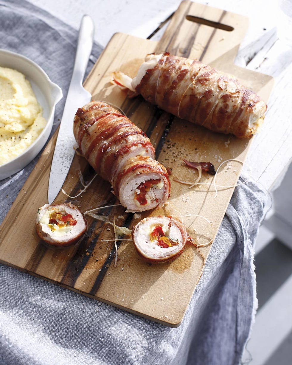 pechugas de pollo envueltas en bacon