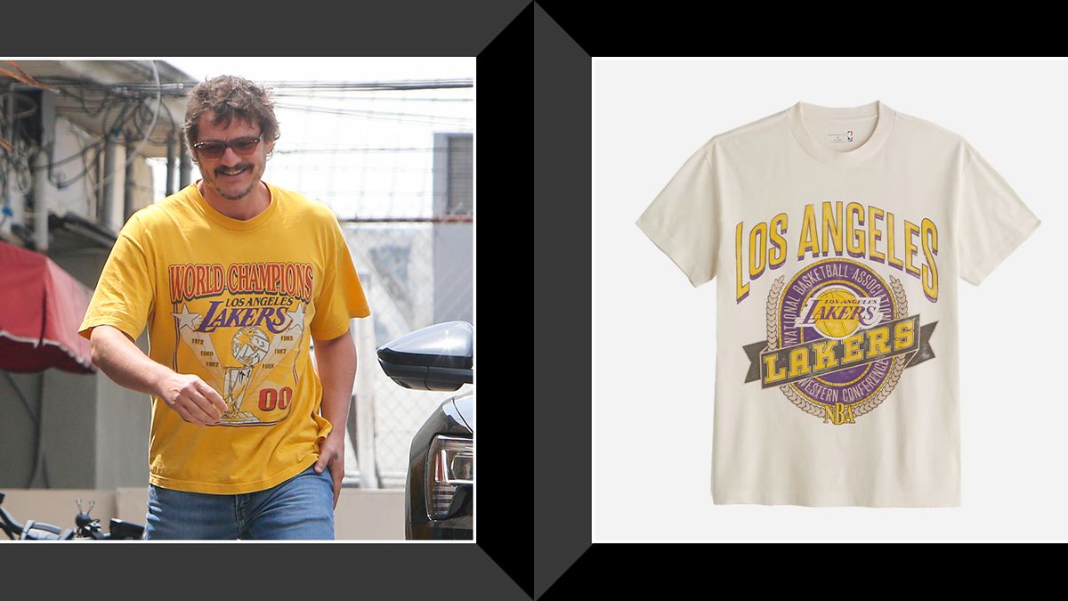 Pedro Pascal Wore a Vintage Lakers Tee to Accept His MTV Movie Award —  Here's How to Get the Look
