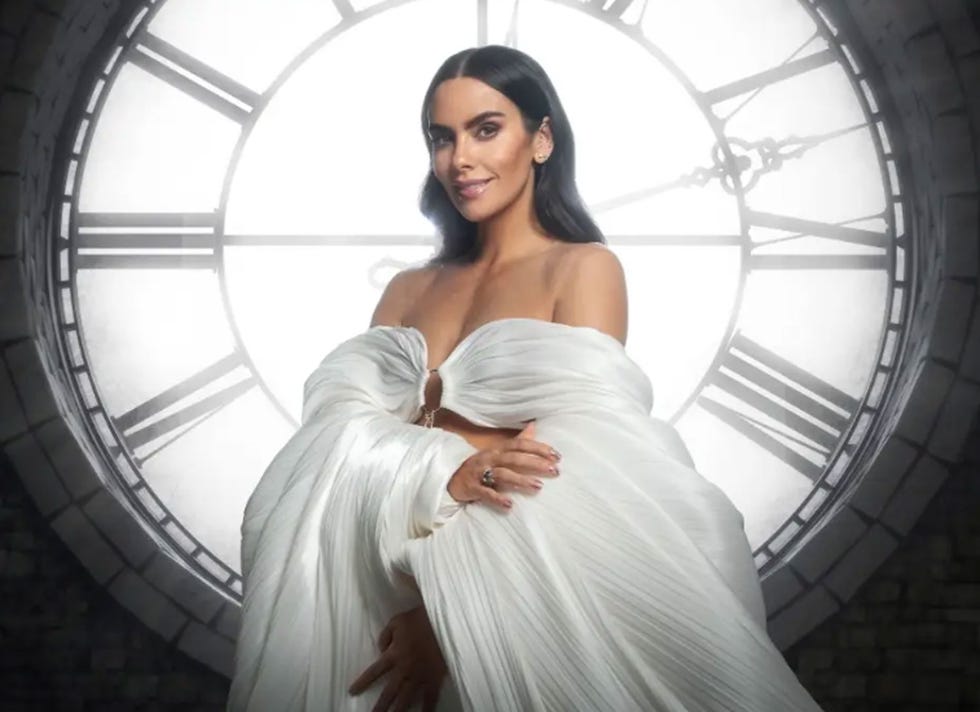 a woman in a white dress