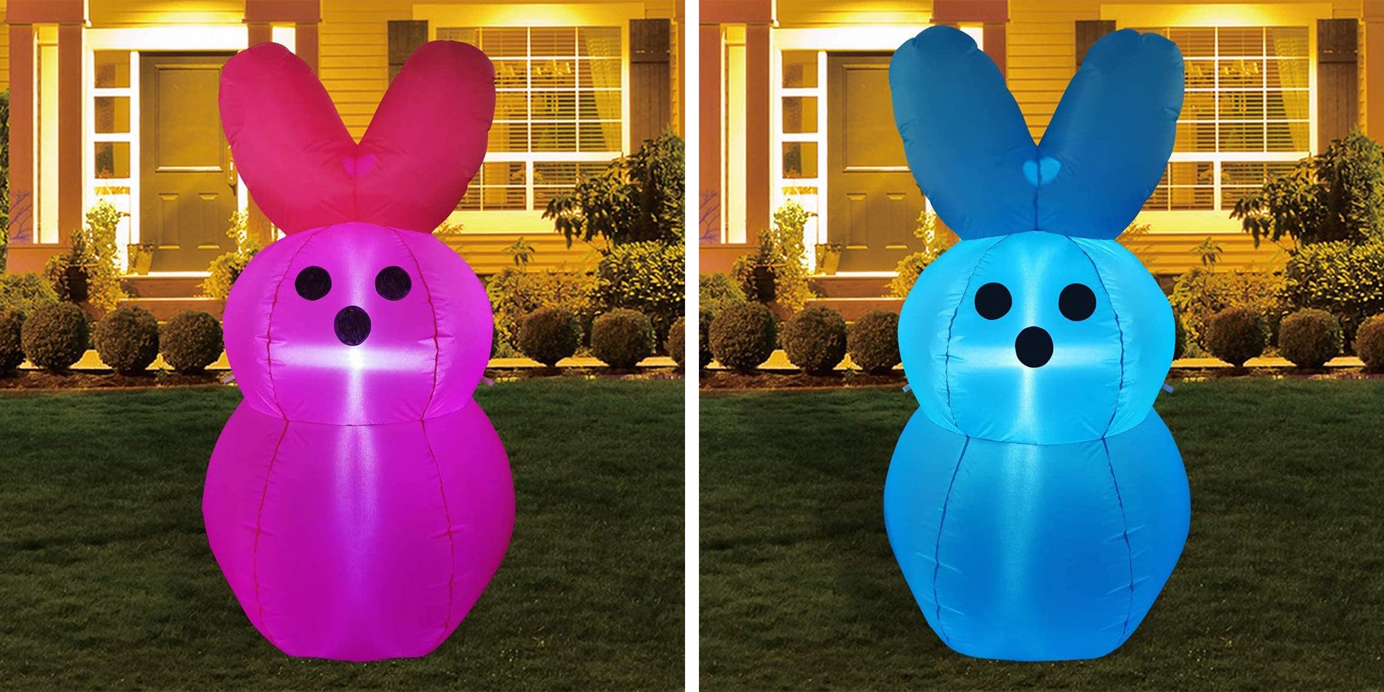 Peeps outlet 4ft Inflatable Yellow Bunny Yard Blow Up Easter Just Born NEW