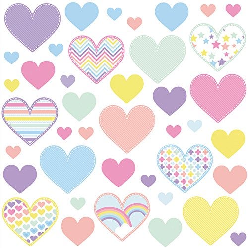 Pegatinas de corazones de colores