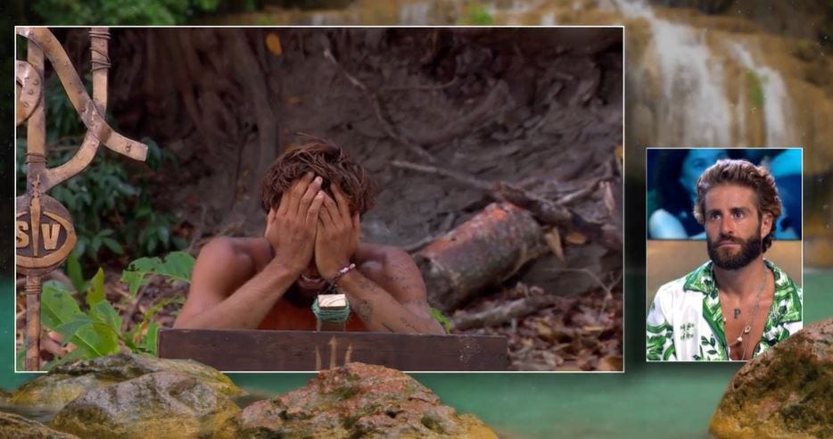 La reacción de Pelayo tras saber que Montoya es finalista de 'Supervivientes  2025'