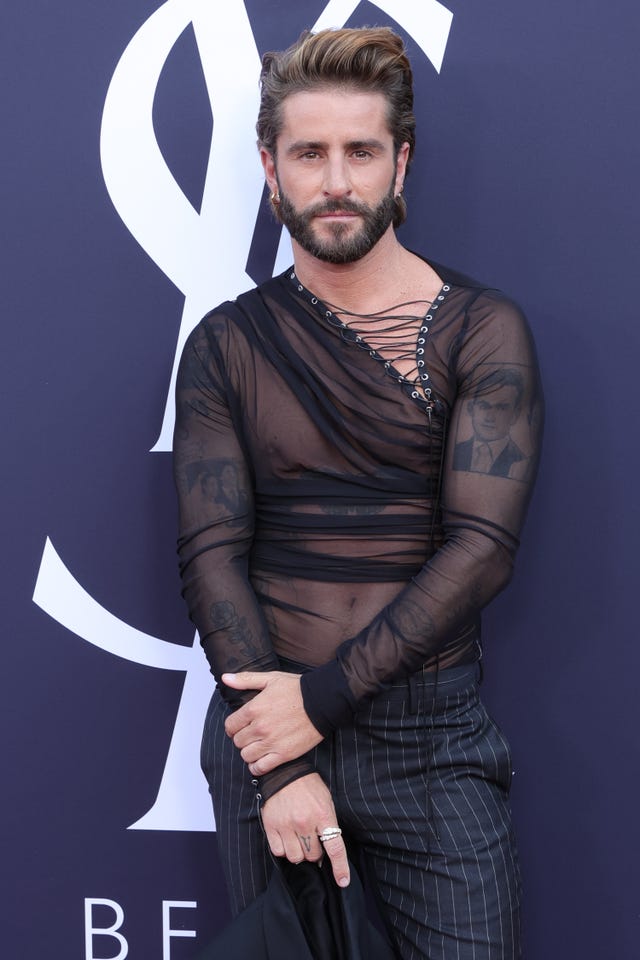 pelayo diaz en el evento 'love gamer' de yves saint laurent