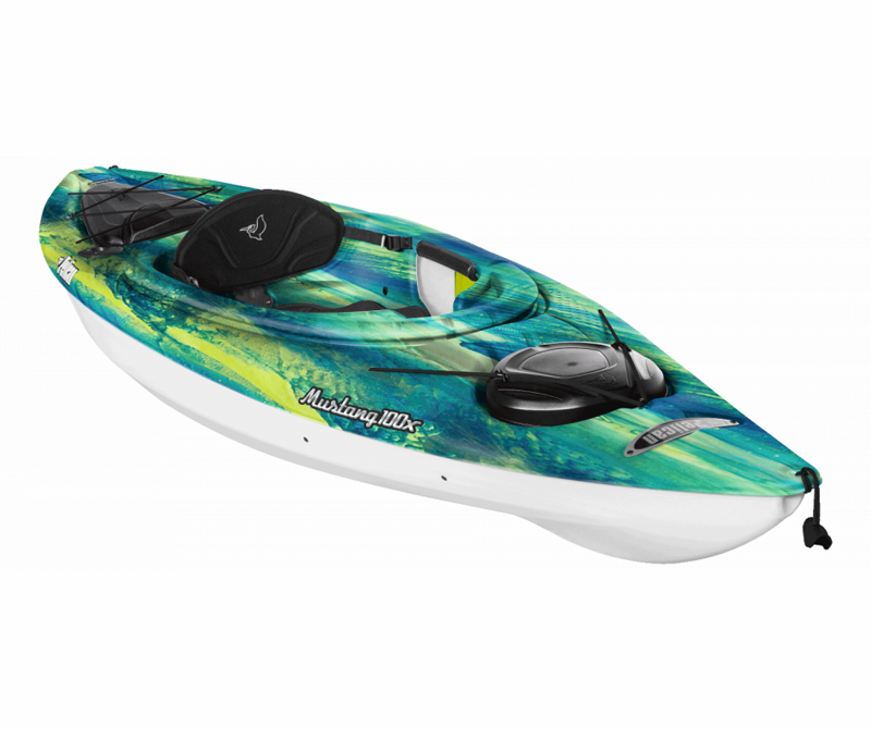 pelican mustang 100x exo recreational sit in kayak