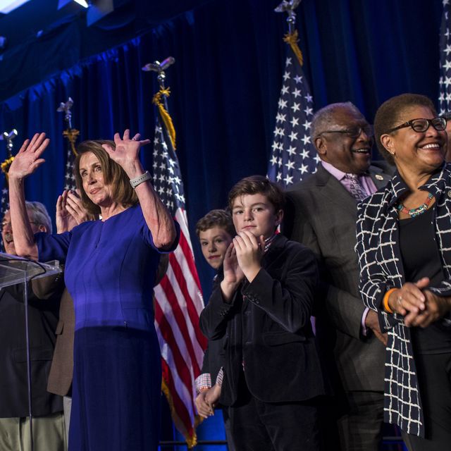Nancy Pelosi And Congressional Democrats Gather In Washington DC For Election Night