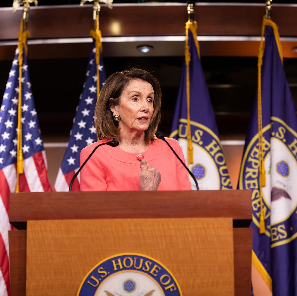 House Speaker Nancy Pelosi Holds Weekly News Conference At U.S. Capitol