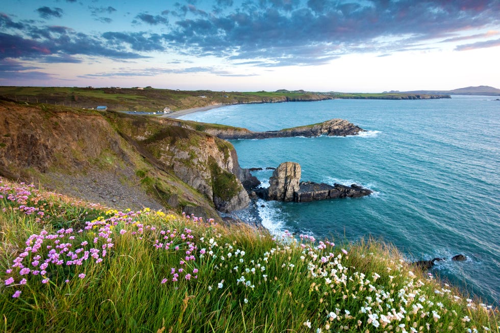 a rocky coast line