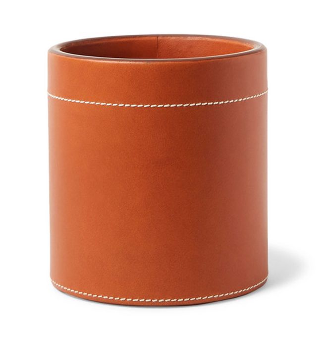 Orange, Tan, Brown, Cylinder, Leather, Flowerpot, Copper, earthenware, Metal, 