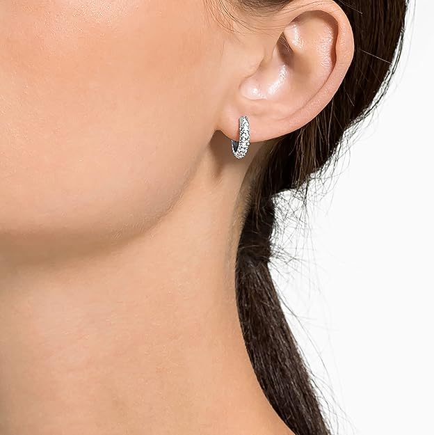 pendientes de aro swarovski