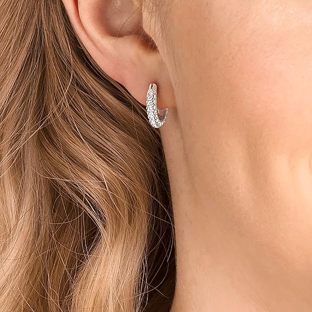 pendientes de aro swarovski