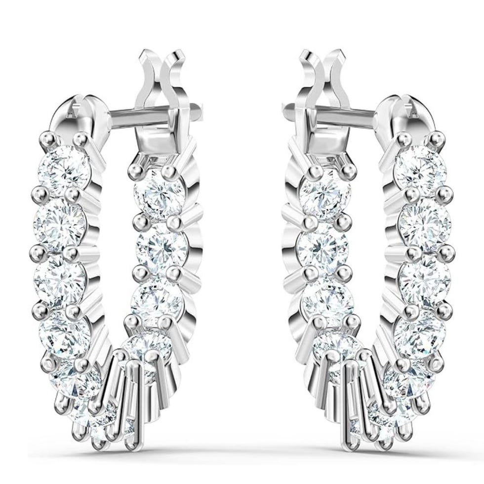 pendientes de aro vittore swarovski