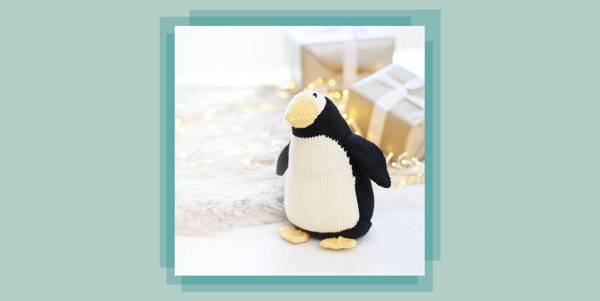 Free knitting pattern to knit a penguin