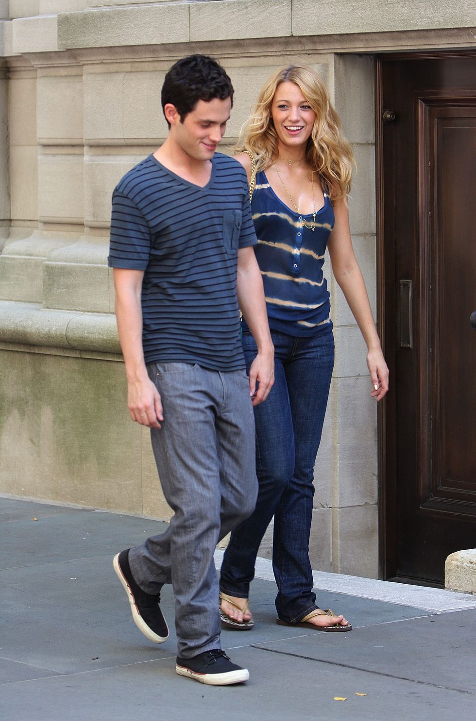on location for "gossip girl" july 15, 2008