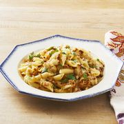 penne with cauliflower and caramelized onions