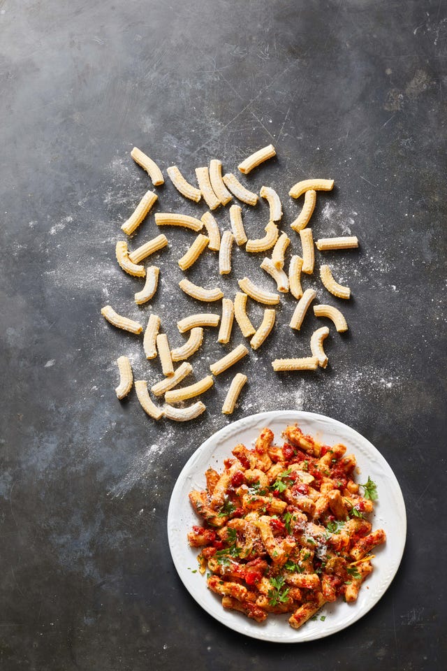 penne with spicy anchovy marinara