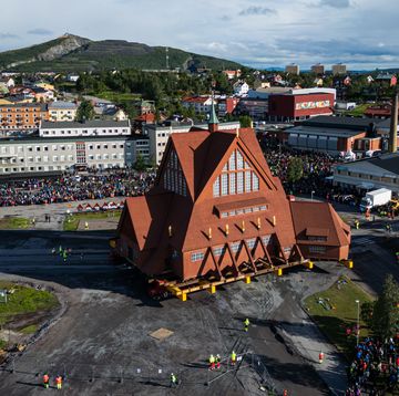 verplaatsing van de kerk in kiruna