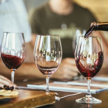 people drinking wine together in bar