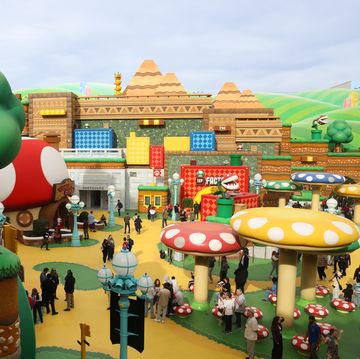a wide view of super nintendo world