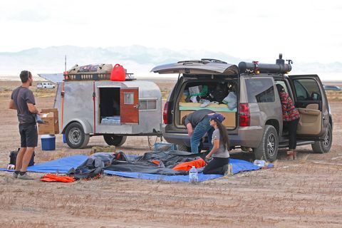 Revellers Descend On Nevada Desert For "Storm Area 51" Gathering