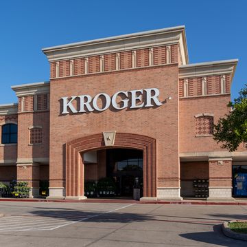 people shopping at kroger supermarket store in pearland, tx, usa