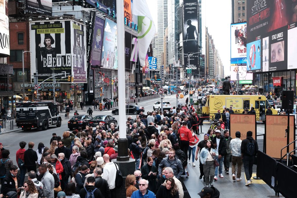 new york's times square looks to bounce back after pandemic struggles