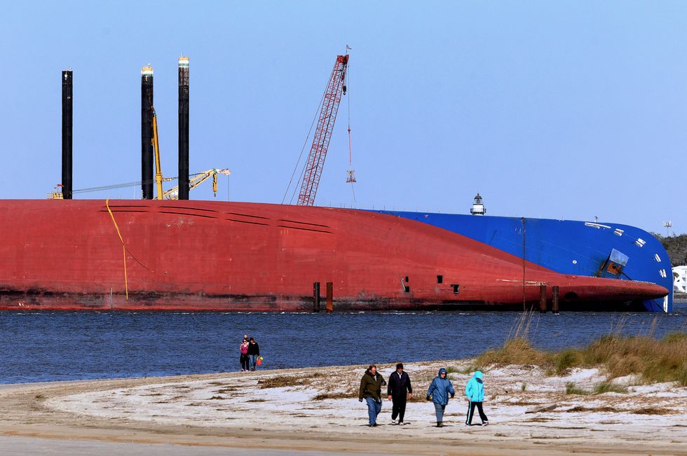 Overturned Cargo Ship Soon To Be Removed From Georgia Waterway